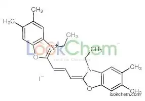 5,6-DIMETHYL-2-(3-(5,6-DIMETHYL-3-ETHYL-2-BENZOXAZOLINYLIDENE)-1-PROPENYL)-3-ETHYL BENZOXAZOLIUM IODIDE