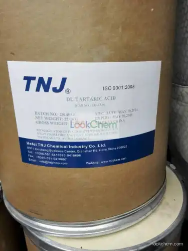 High quality Tartaric acid/dl tartaric acid/133-37-9