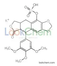 potassium,[8-oxo-9-(3,4,5-trimethoxyphenyl)-5a,6,8a,9-tetrahydro-5H-[2]benzofuro[5,6-f][1,3]benzodioxol-4-yl] hydrogen sulfate