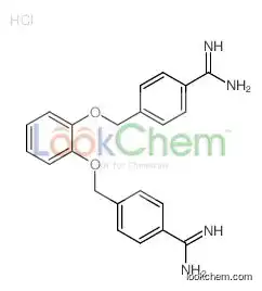 4-[[2-[(4-carbamimidoylphenyl)methoxy]phenoxy]methyl]benzenecarboximidamide