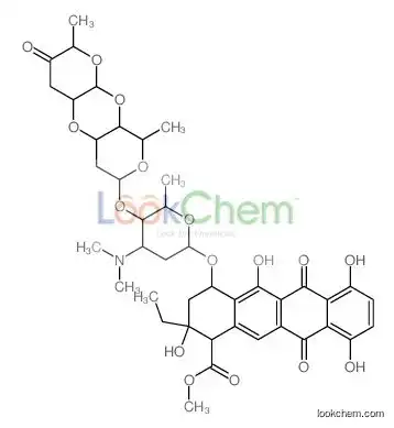 1-Naphthacenecarboxylic acid, 4-[[(2''',3''-anhydro)-O-3,6-dideoxy-..-L-erythro-hexopyranos-4-uloslyl-(1.fwdarw.4)-O-2,6-dideoxy