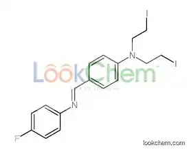 4-[(4-fluorophenyl)iminomethyl]-N,N-bis(2-iodoethyl)aniline