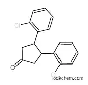 3,4-bis(2-chlorophenyl)cyclopentan-1-one