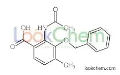 2-acetamido-4-methyl-3-phenylmethoxybenzoic acid