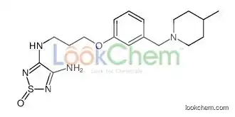 3-N-[3-[3-[(4-methylpiperidin-1-yl)methyl]phenoxy]propyl]-1-oxo-1,2,5-thiadiazole-3,4-diamine