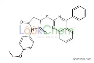 1-(4-ethoxyphenyl)-3-(4-phenylquinazolin-2-yl)sulfanylpyrrolidine-2,5-dione