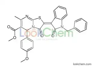 methyl 2-(1-benzyl-2-oxoindol-3-ylidene)-5-(4-methoxyphenyl)-7-methyl-3-oxo-5H-[1,3]thiazolo[3,2-a]pyrimidine-6-carboxylate