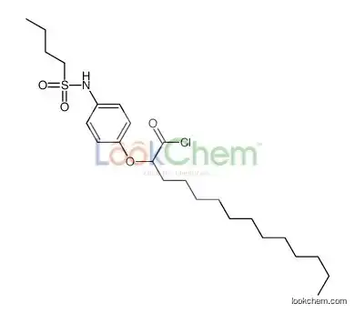 2-[4-(butylsulfonylamino)phenoxy]tetradecanoyl chloride