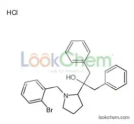 2-[1-[(2-bromophenyl)methyl]pyrrolidin-2-yl]-1,3-diphenylpropan-2-ol,hydrochloride