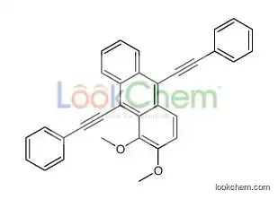 1,2-dimethoxy-9,10-bis(2-phenylethynyl)anthracene