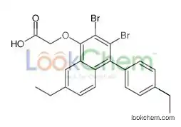 2-[2,3-dibromo-7-ethyl-4-(4-ethylphenyl)naphthalen-1-yl]oxyacetic acid