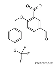 3-nitro-4-[[4-(trifluoromethylsulfanyl)phenyl]methoxy]benzaldehyde