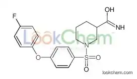 1-[4-(4-fluorophenoxy)phenyl]sulfonylpiperidine-3-carboxamide
