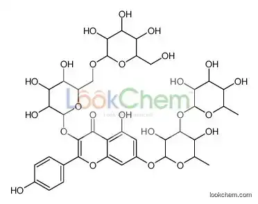 7-[3,5-dihydroxy-6-methyl-4-(3,4,5-trihydroxy-6-methyloxan-2-yl)oxyoxan-2-yl]oxy-5-hydroxy-2-(4-hydroxyphenyl)-3-[3,4,5-trihydro