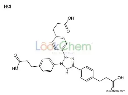 3-[4-[2,3-bis[4-(2-carboxyethyl)phenyl]-1H-tetrazol-1-ium-5-yl]phenyl]propanoic acid,chloride