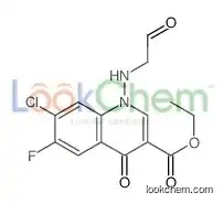 ethyl 7-chloro-6-fluoro-4-oxo-1-(2-oxoethylamino)quinoline-3-carboxylate
