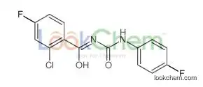 2-chloro-4-fluoro-N-[(4-fluorophenyl)carbamoyl]benzamide