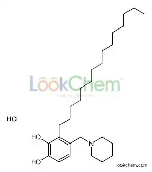 3-pentadecyl-4-(piperidin-1-ylmethyl)benzene-1,2-diol,hydrochloride