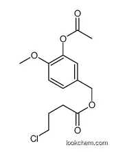 (3-acetyloxy-4-methoxyphenyl)methyl 4-chlorobutanoate