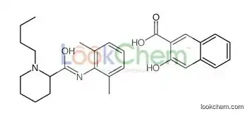 1-butyl-N-(2,6-dimethylphenyl)piperidine-2-carboxamide,3-hydroxynaphthalene-2-carboxylic acid