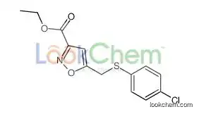 ethyl 5-[(4-chlorophenyl)sulfanylmethyl]-1,2-oxazole-3-carboxylate