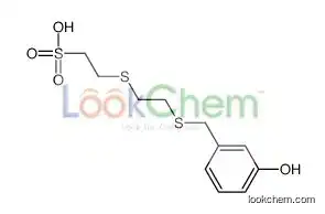 2-[2-[(3-hydroxyphenyl)methylsulfanyl]ethylsulfanyl]ethanesulfonic acid