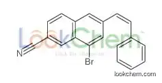 8-bromo-6-(2-phenylethenyl)naphthalene-2-carbonitrile
