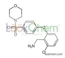 [2-chloro-6-(4-morpholin-4-ylsulfonylphenoxy)phenyl]methanamine