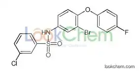 N-[3-bromo-4-(4-fluorophenoxy)phenyl]-3-chlorobenzenesulfonamide