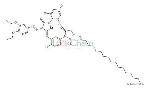 1-[4-chloro-3-[[4-[(3,4-diethoxyphenyl)diazenyl]-5-oxo-1-(2,4,6-trichlorophenyl)-4H-pyrazol-3-yl]amino]phenyl]-3-octadec-1-enylp