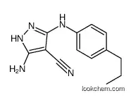 5-amino-3-(4-propylanilino)-1H-pyrazole-4-carbonitrile