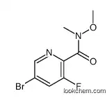 5-bromo-3-fluoro-N-methoxy-N-methylpyridine-2-carboxamide