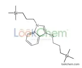 trimethyl-[3-[1-(3-trimethylsilylpropyl)indol-3-yl]sulfanylpropyl]silane
