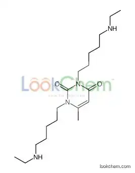 1,3-bis[5-(ethylamino)pentyl]-6-methylpyrimidine-2,4-dione