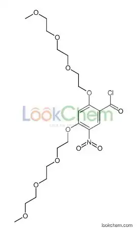 2,4-bis[2-[2-(2-methoxyethoxy)ethoxy]ethoxy]-5-nitrobenzoyl chloride