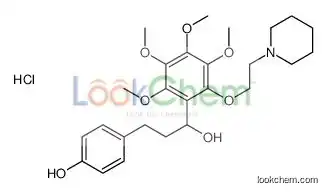 4-[3-hydroxy-3-[2,3,4,5-tetramethoxy-6-(2-piperidin-1-ylethoxy)phenyl]propyl]phenol,hydrochloride