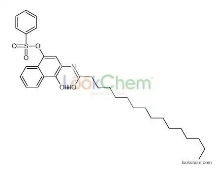 [3-(hexadecanoylamino)-4-hydroxynaphthalen-1-yl] benzenesulfonate