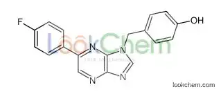 4-[[5-(4-fluorophenyl)imidazo[4,5-b]pyrazin-3-yl]methyl]phenol
