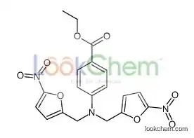 ethyl 4-[bis[(5-nitrofuran-2-yl)methyl]amino]benzoate