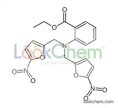 ethyl 2-[bis[(5-nitrofuran-2-yl)methyl]amino]benzoate