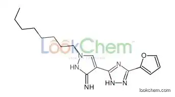 4-[5-(furan-2-yl)-1H-1,2,4-triazol-3-yl]-1-octylpyrazol-3-amine