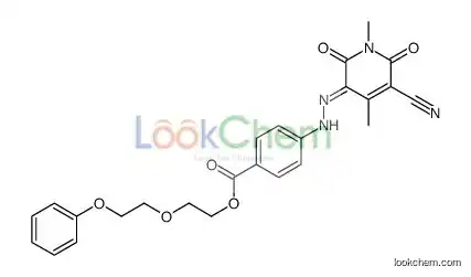 2-(2-phenoxyethoxy)ethyl 4-[(2E)-2-(5-cyano-1,4-dimethyl-2,6-dioxopyridin-3-ylidene)hydrazinyl]benzoate