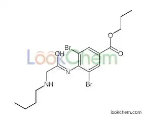 propyl 3,5-dibromo-4-[[2-(butylamino)acetyl]amino]benzoate