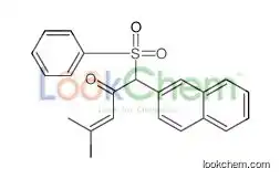 1-(benzenesulfonyl)-4-methyl-1-naphthalen-2-ylpent-3-en-2-one