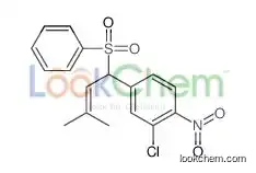 4-[1-(benzenesulfonyl)-3-methylbut-2-enyl]-2-chloro-1-nitrobenzene