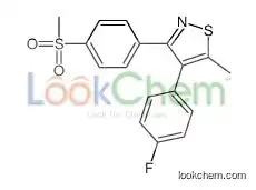 4-(4-fluorophenyl)-5-methyl-3-(4-methylsulfonylphenyl)-1,2-thiazole