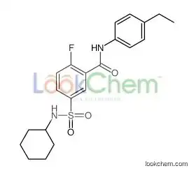 5-(cyclohexylsulfamoyl)-N-(4-ethylphenyl)-2-fluorobenzamide