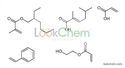 (E)-2,5-dimethylhex-2-enoic acid,2-ethylhexyl 2-methylprop-2-enoate,2-hydroxyethyl prop-2-enoate,prop-2-enoic acid,styrene