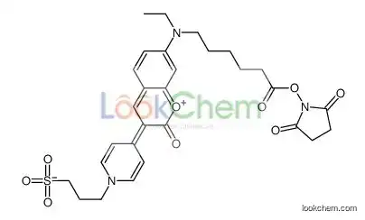 3-[4-[7-[[6-(2,5-dioxopyrrolidin-1-yl)oxy-6-oxohexyl]-ethylamino]-2-oxochromen-3-yl]pyridin-1-ium-1-yl]propane-1-sulfonate