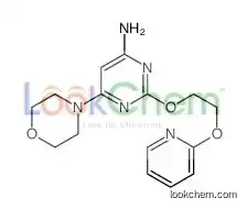6-morpholin-4-yl-2-(2-pyridin-2-yloxyethoxy)pyrimidin-4-amine